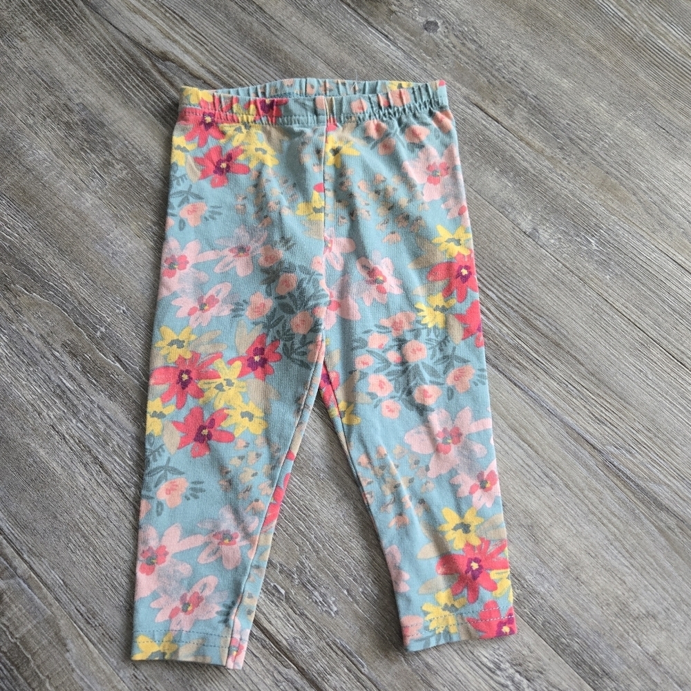 12M Girls Floral Kids Leggings - Multicolor